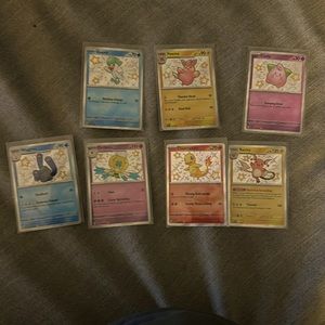 7 Pokémon Paldean fates baby shiny Pokémon cards, great condition